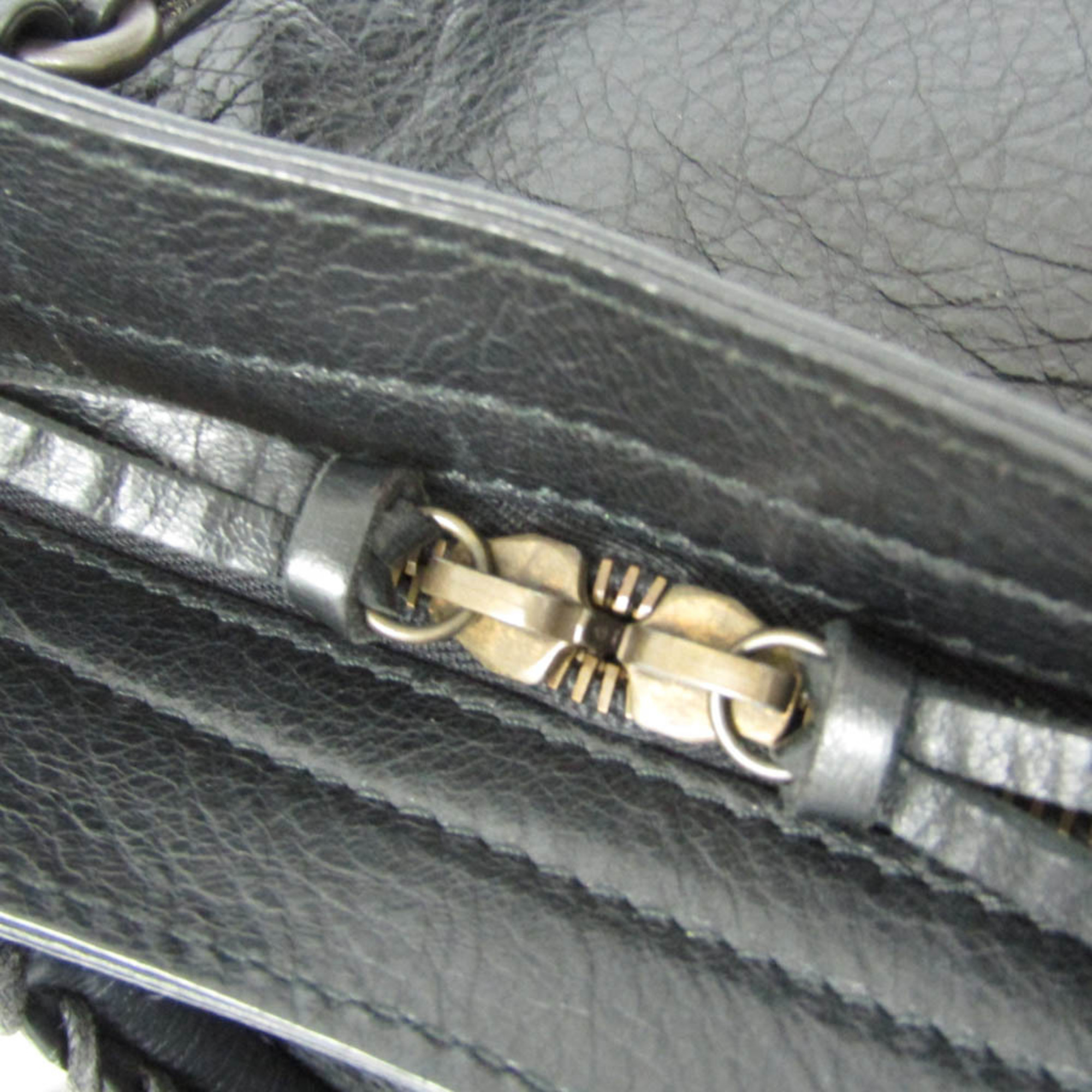Balenciaga Vero 235216 Women's Leather Handbag,Shoulder Bag Black