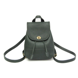 Coach Old Coach 9960 Women's Leather Backpack Dark Green