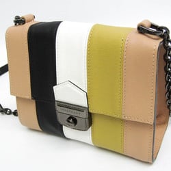 Longchamp 1314906 016 Women's Leather Shoulder Bag Beige,Black,Mustard,White