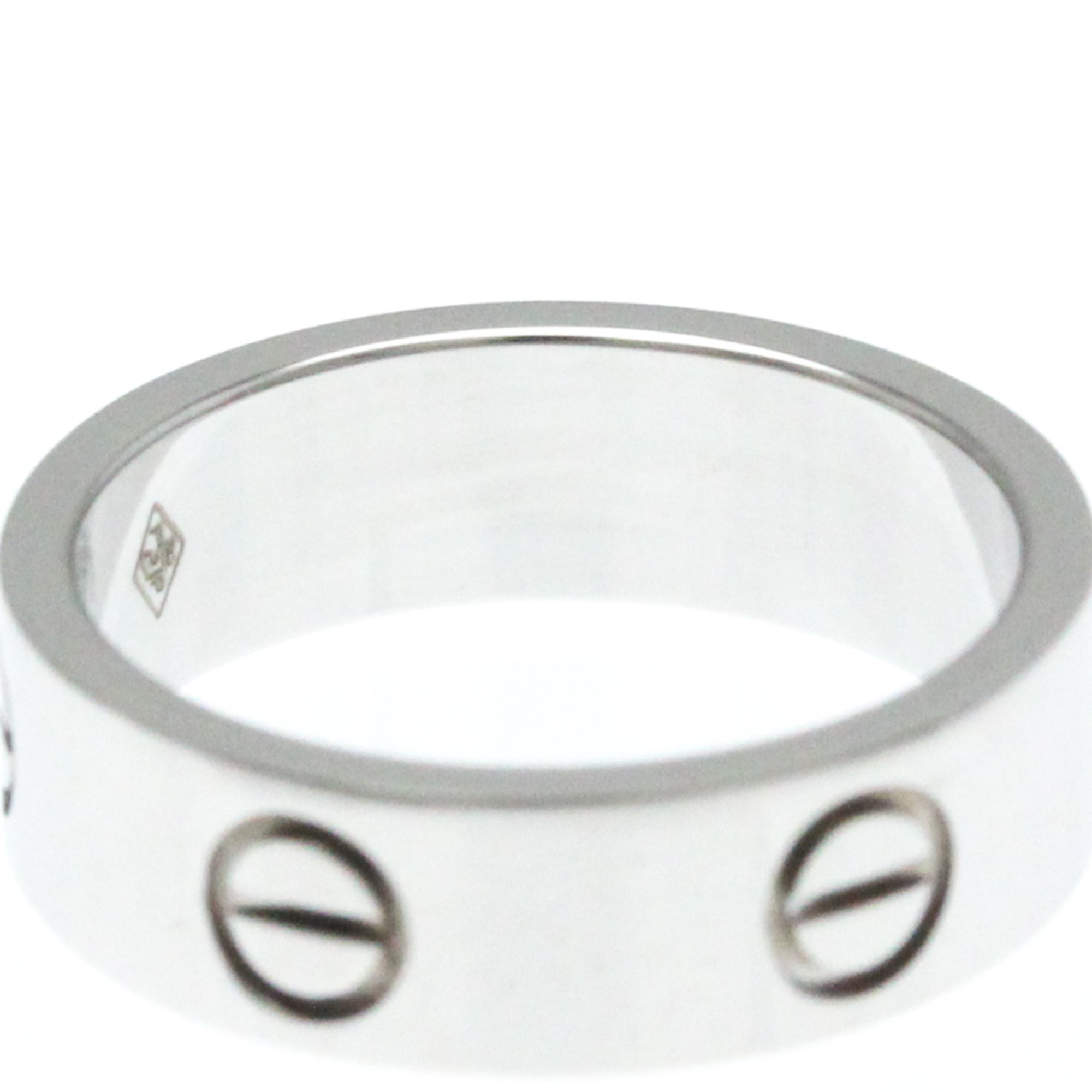 Cartier Love Love Ring White Gold (18K) Fashion No Stone Band Ring Silver
