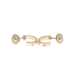 Cartier Mini Love Earrings No Stone Pink Gold (18K) Half Hoop Earrings Pink Gold
