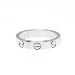 Cartier Love Mini Love Ring White Gold (18K) Fashion No Stone Band Ring Silver