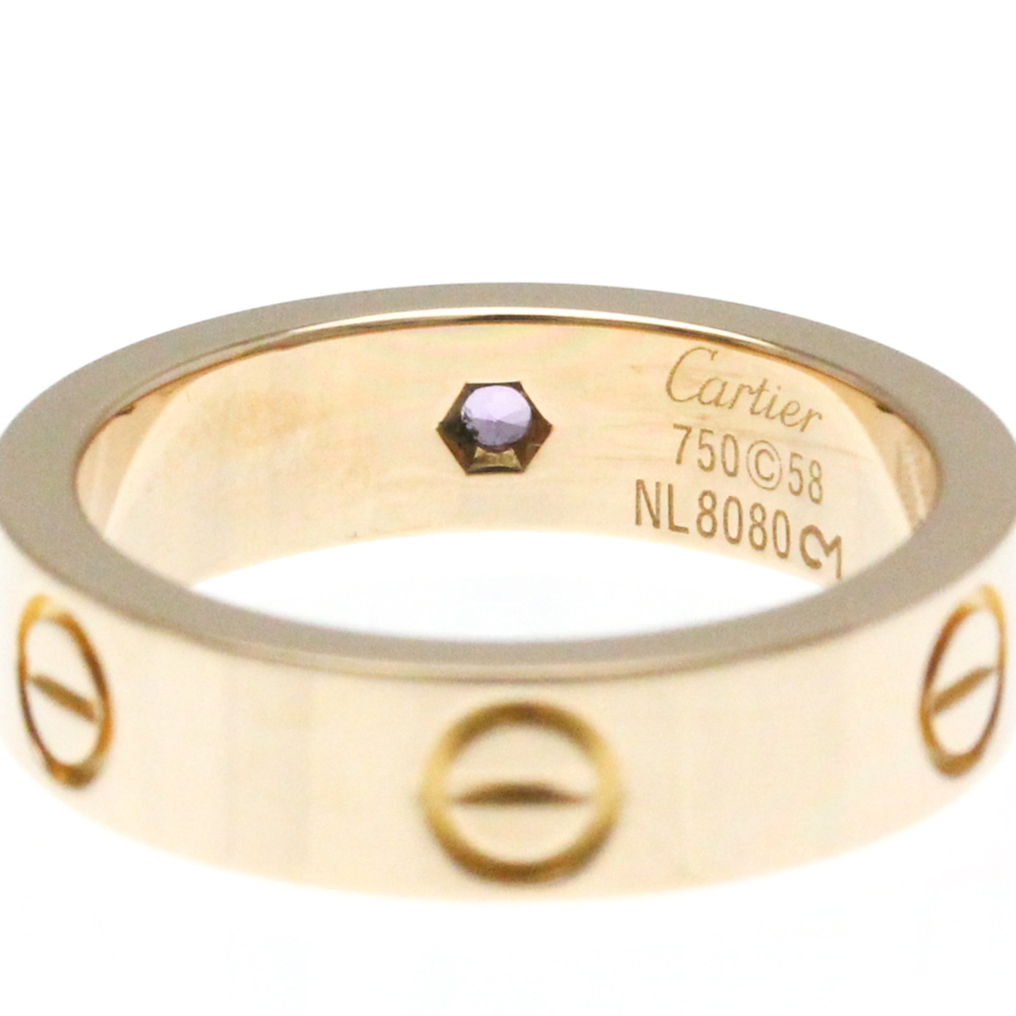 Cartier Love Love Ring B4064452 Pink Gold (18K) Fashion Sapphire Band Ring Pink Gold