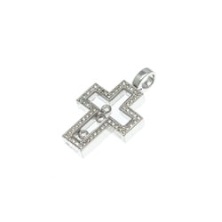Chopard Happy Diamond Cross 79/4055 Yellow Gold (18K) Diamond Men,Women Fashion Pendant Necklace (Gold)