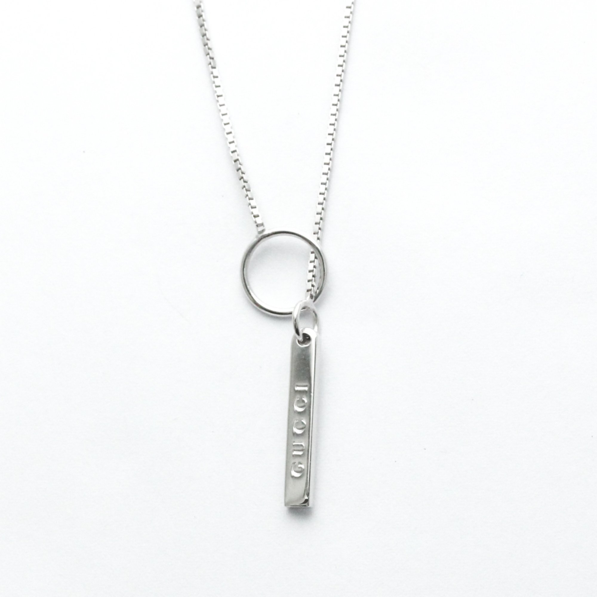 Gucci Lariat Necklace White Gold (18K) Men,Women Pendant Necklace