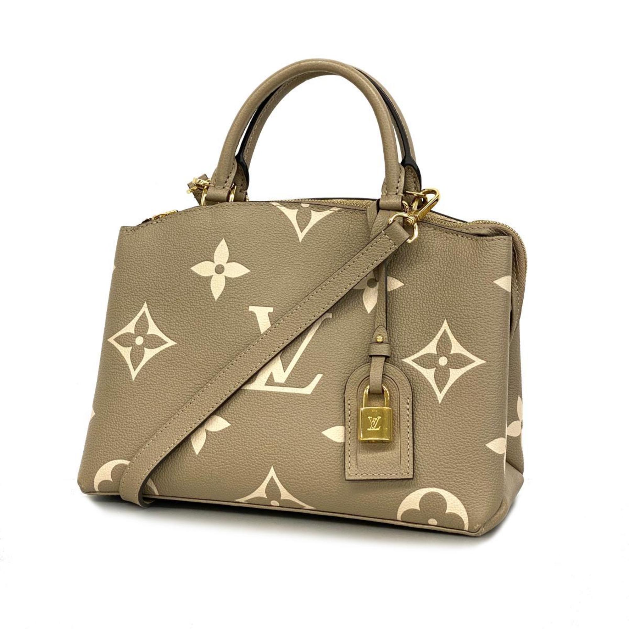 Louis Vuitton Handbag Monogram Empreinte Petit Palais PM M58914 Tourterelle Crème Ladies