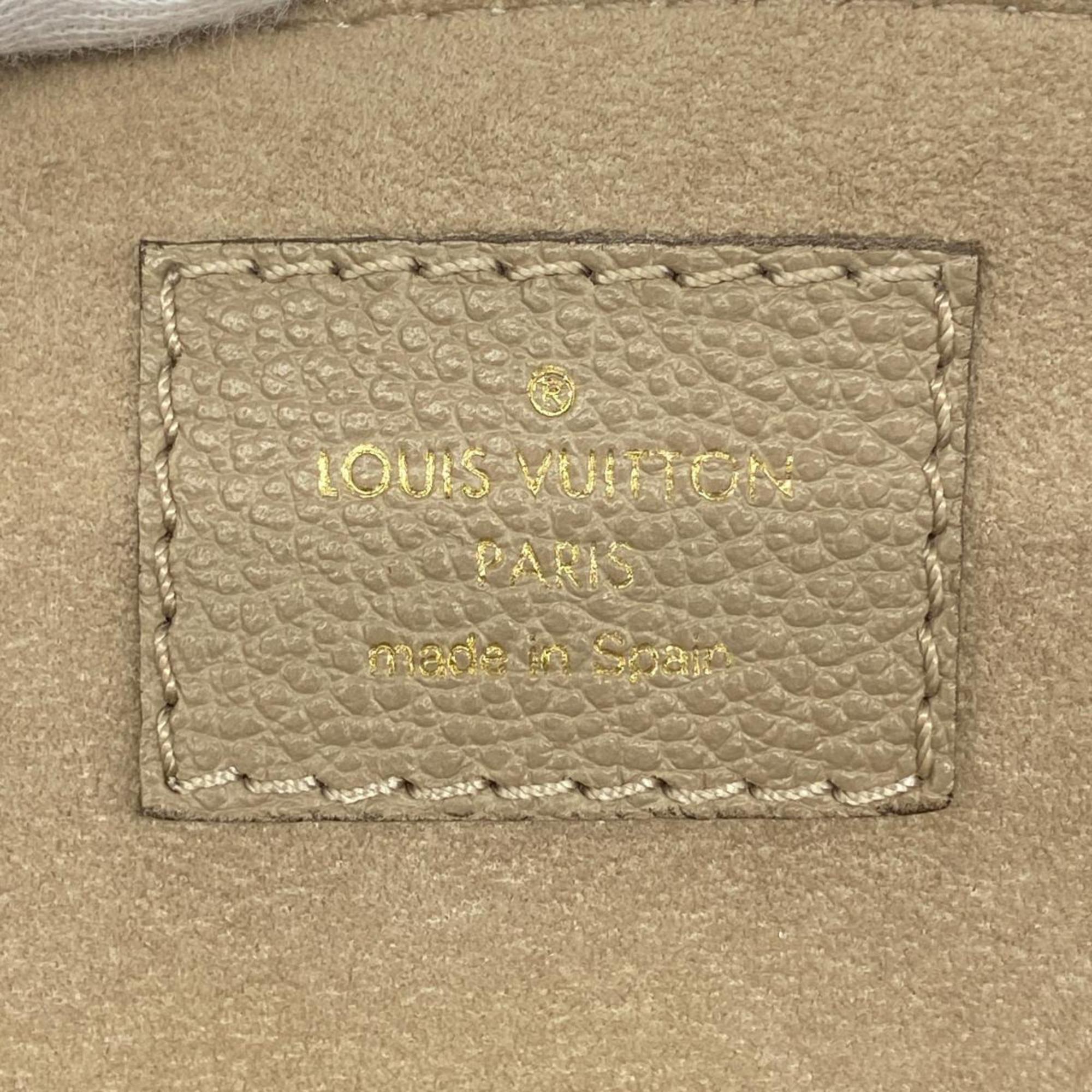 Louis Vuitton Handbag Monogram Empreinte Petit Palais PM M58914 Tourterelle Crème Ladies
