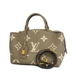 Louis Vuitton Handbag Monogram Empreinte Bicolor Petit Pale PM M58914 Tourterelle Creme Ladies