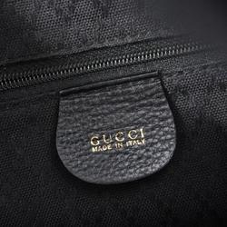 Gucci Backpack Bamboo 003 58 0016 Leather Black Women's