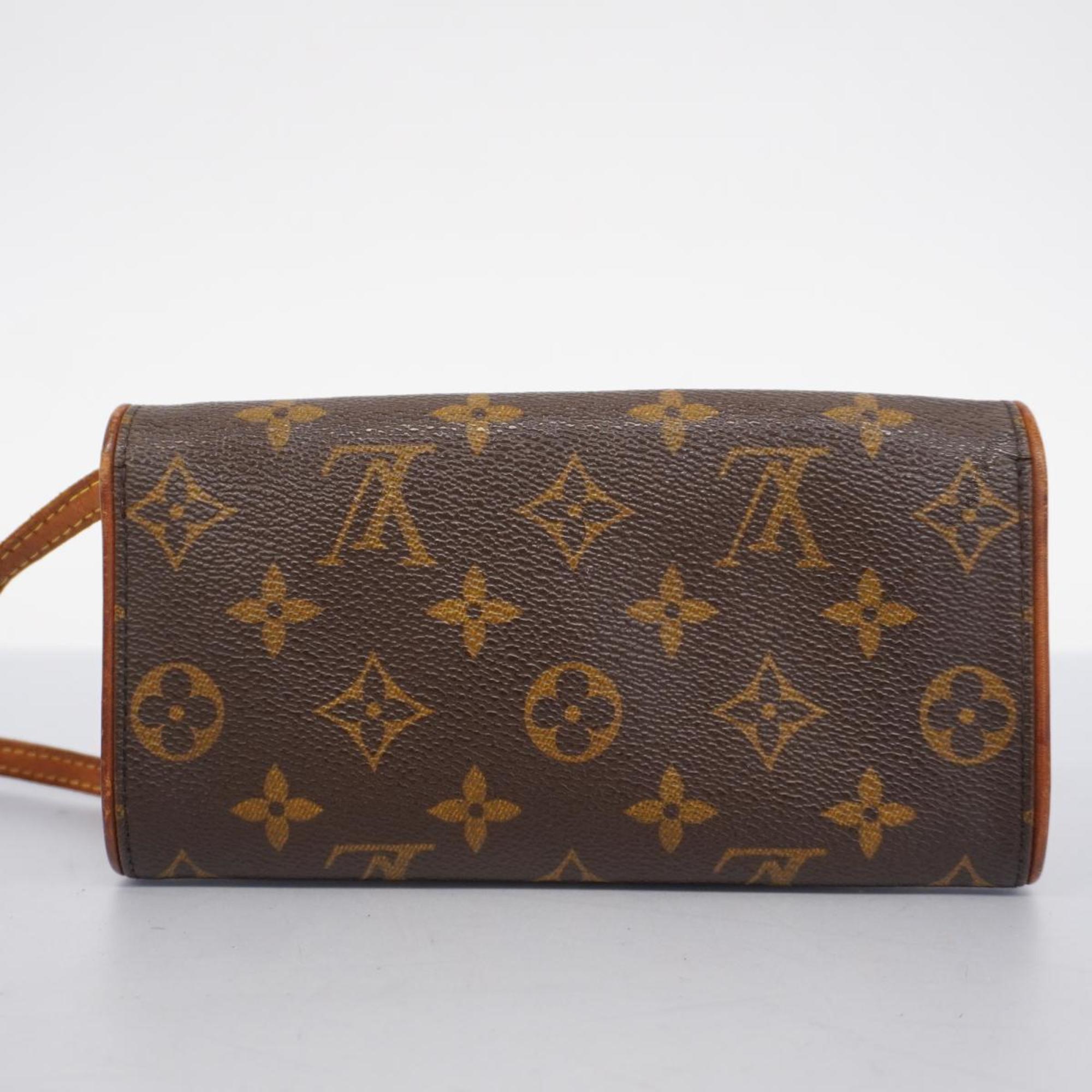 Louis Vuitton Shoulder Bag Monogram Pochette Twin PM M51854 Brown Women's