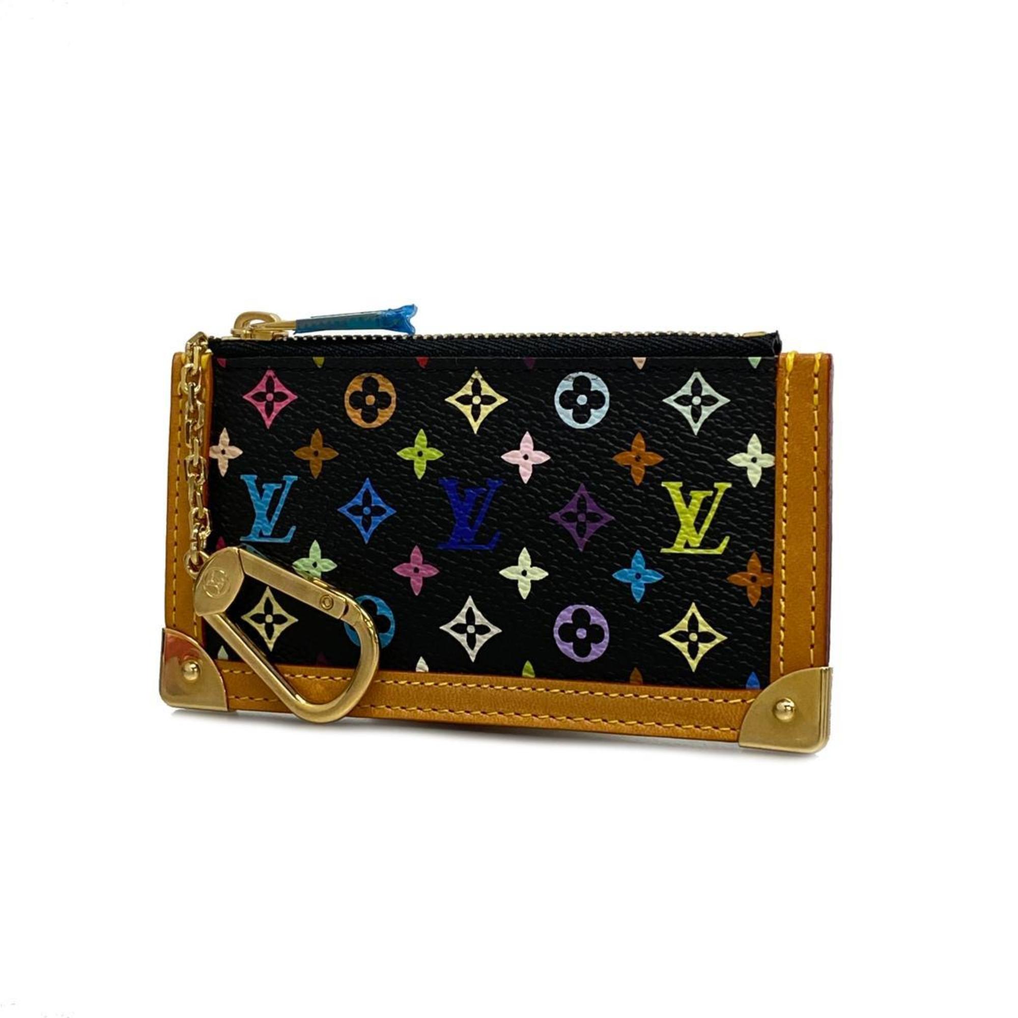 Louis Vuitton Wallet/Coin Case Monogram Multicolor Pochette Cle M92654 Noir Ladies