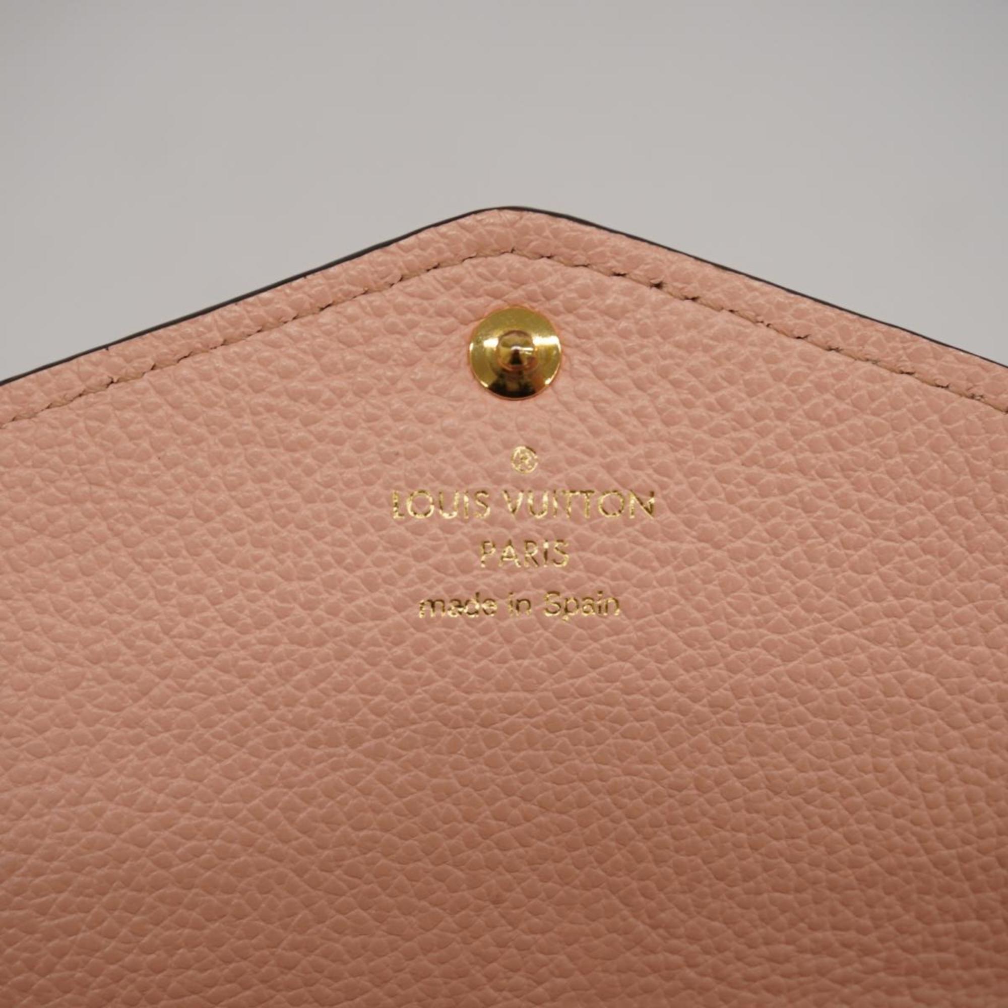 Louis Vuitton Long Wallet Monogram Empreinte Portefeuille Sarah M64082 Rose Poodle Ladies