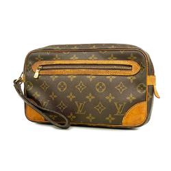 Louis Vuitton Clutch Bag Monogram Marly Dragonne GM M51825 Brown Men's Women's