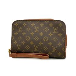 Louis Vuitton Clutch Bag Monogram Orsay M51790 Brown Ladies