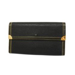 Louis Vuitton Tri-fold Long Wallet Suhali Porte Tresor International M91836 Noir Ladies