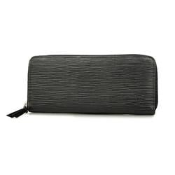 Louis Vuitton Long Wallet Epi Portefeuille Clemence M60915 Noir Ladies