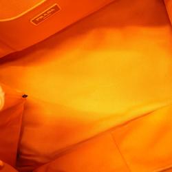 Prada handbag canapa canvas orange ladies