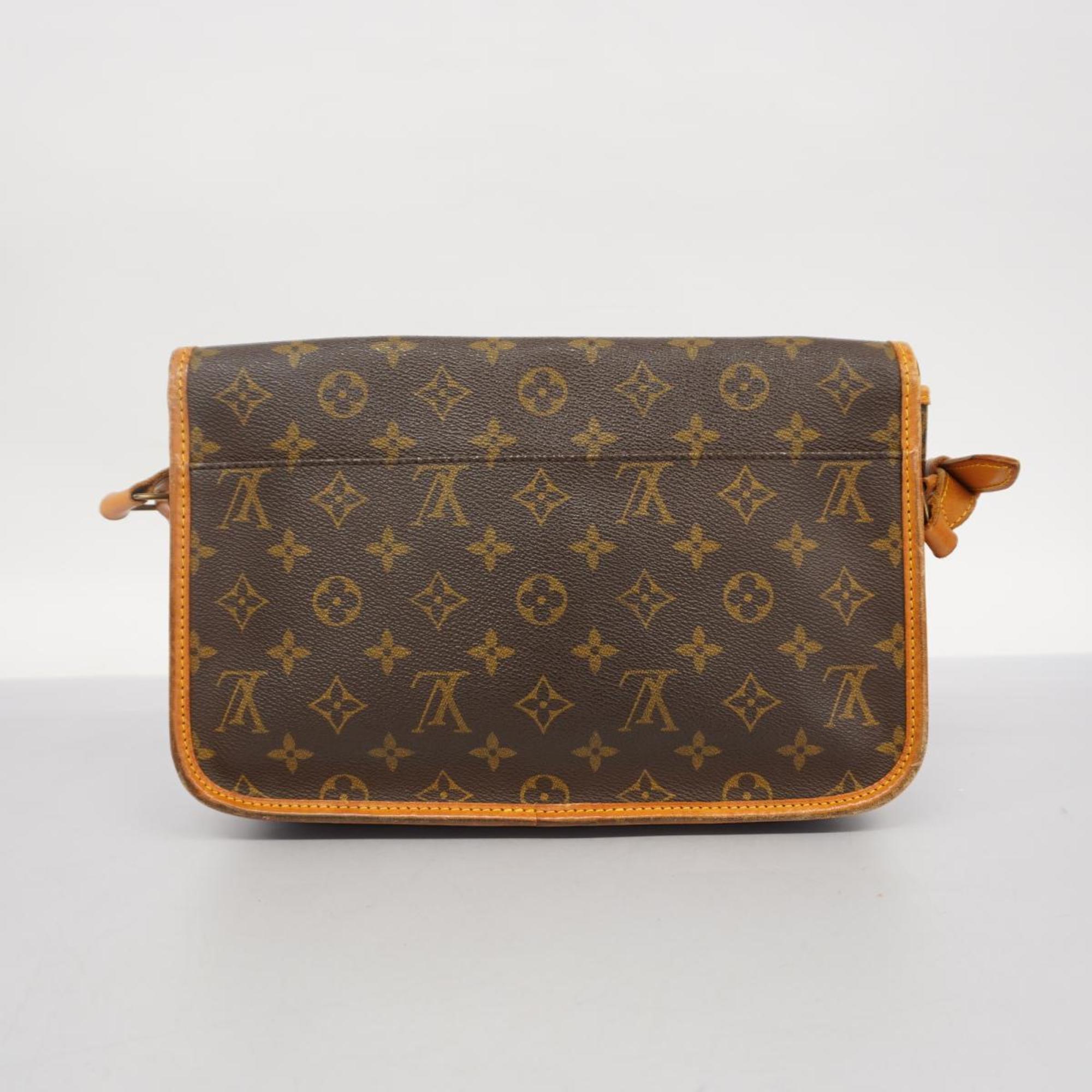 Louis Vuitton Shoulder Bag Monogram Gibessier MM M42247 Brown Women's