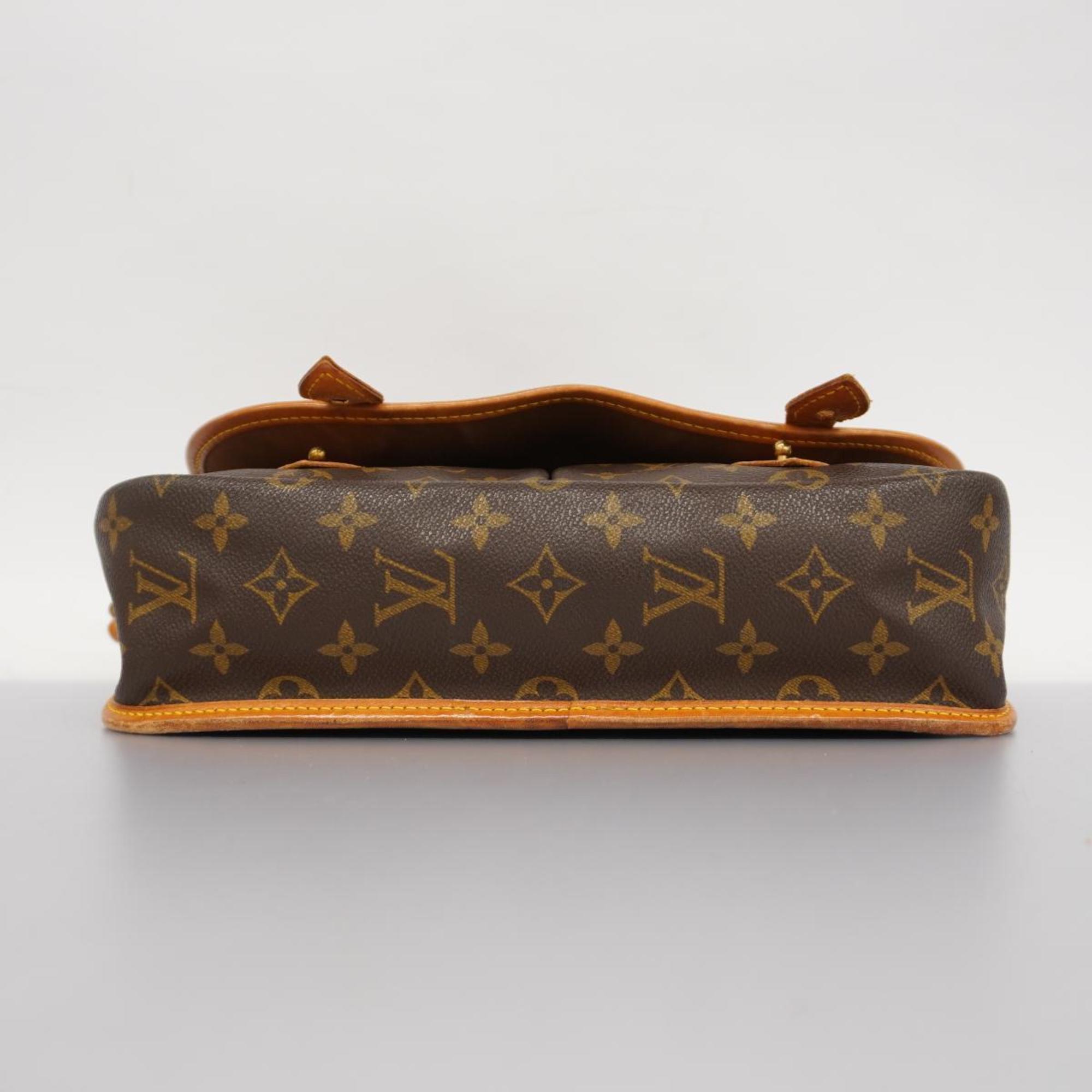 Louis Vuitton Shoulder Bag Monogram Gibessier MM M42247 Brown Women's