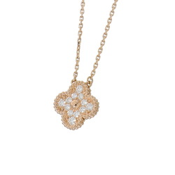 Van Cleef & Arpels Alhambra Necklace Pendant Diamond VCARP2R300 Women's
