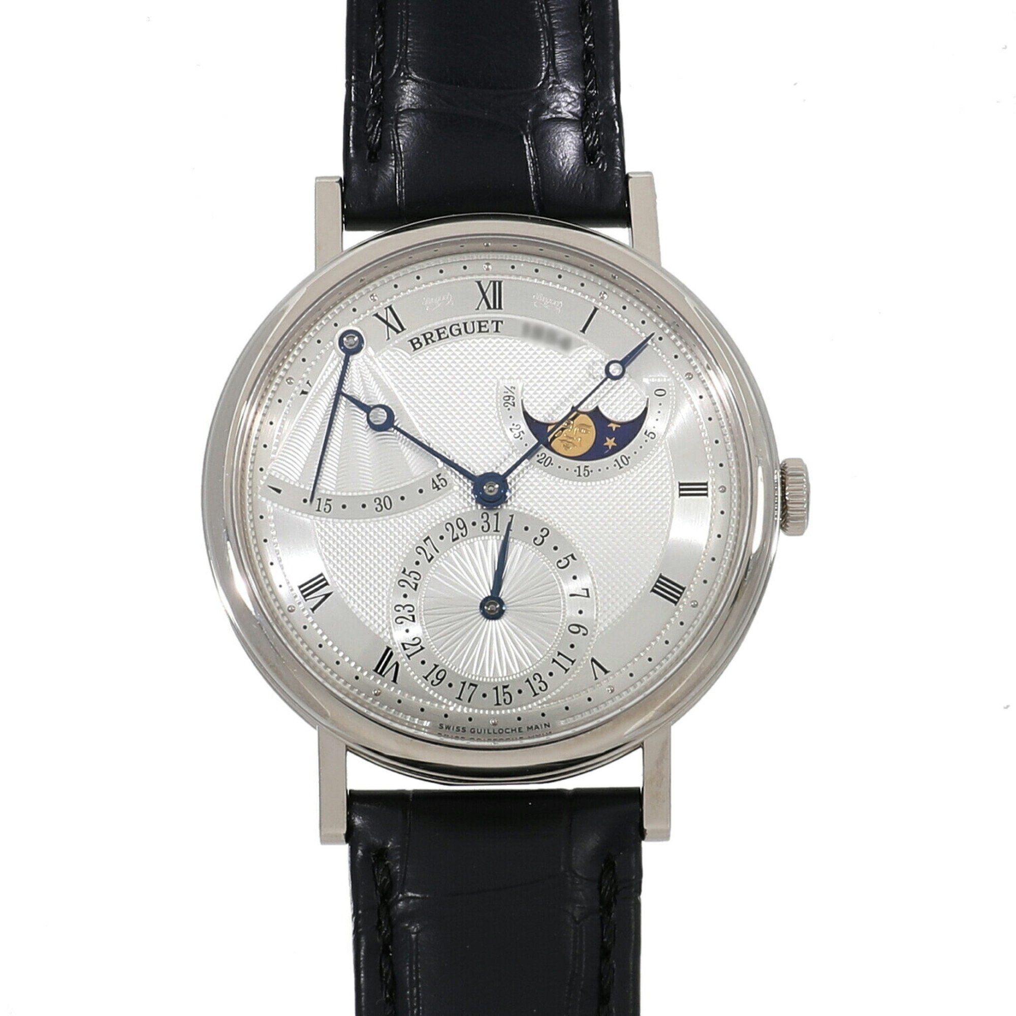 Breguet Classic Power Reserve Moon Phase 7137BB/11/9V6 Silver Men's Watch