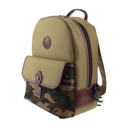 HUNTING WORLD Safari Today Backpack/Daypack 7805SFI Canvas Leather Khaki Camouflage Backpack