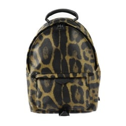 LOUIS VUITTON Louis Vuitton Palm Springs Backpack PM Rucksack/Daypack M52020 Leather Brown Black Animal Print Leopard