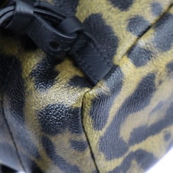 LOUIS VUITTON Louis Vuitton Palm Springs Backpack PM Rucksack/Daypack M52020 Leather Brown Black Animal Print Leopard