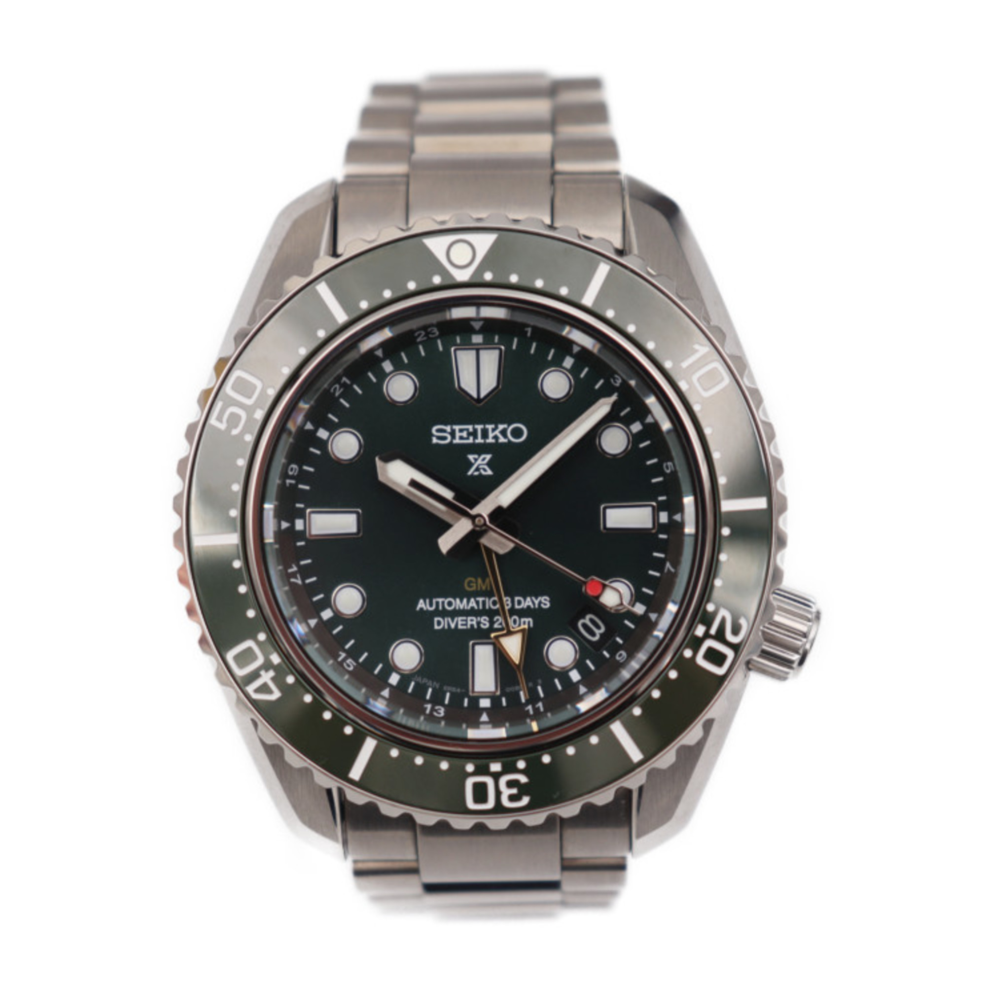 SEIKO Prospex Diver Scuba Watch SBEJ009 6R54-0DD0 Stainless Steel Silver Green Dial Mechanical 1968 Heritage GMT Automatic