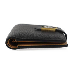 LOUIS VUITTON Louis Vuitton LV Vertical CP Wallet Bi-fold M81561 Taurillon Leather Black