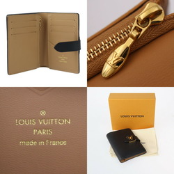 LOUIS VUITTON Louis Vuitton LV Vertical CP Wallet Bi-fold M81561 Taurillon Leather Black