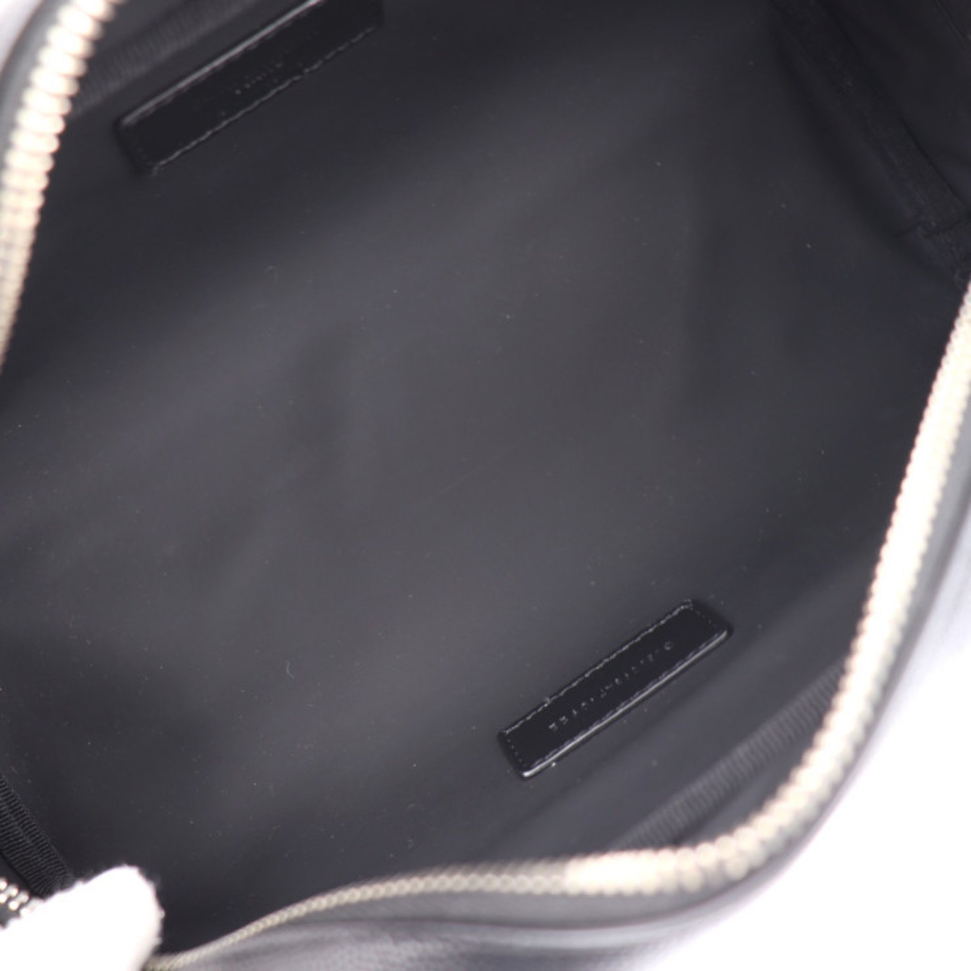 SAINT LAURENT Grooming Case Second Bag 609347 Calf Leather Black Clutch Pouch