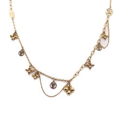 LOUIS VUITTON Louis Vuitton Collier Blooming Necklace M64855 Metal Gold Monogram Flower