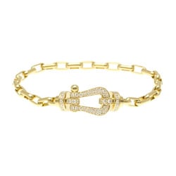 Fred Force 10 Large Model Full Diamond Bracelet Yellow Gold (18K) Diamond Charm Bracelet Gold