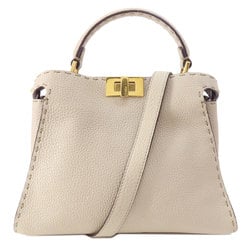 FENDI Peekaboo Iconic Handbag Calf Leather Women's
