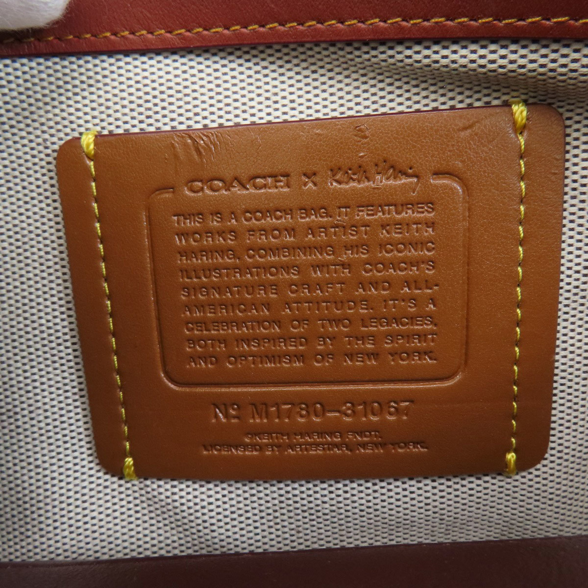 Coach 31067 Riley Signature Patch Handbag PVC/Leather Women's COACH