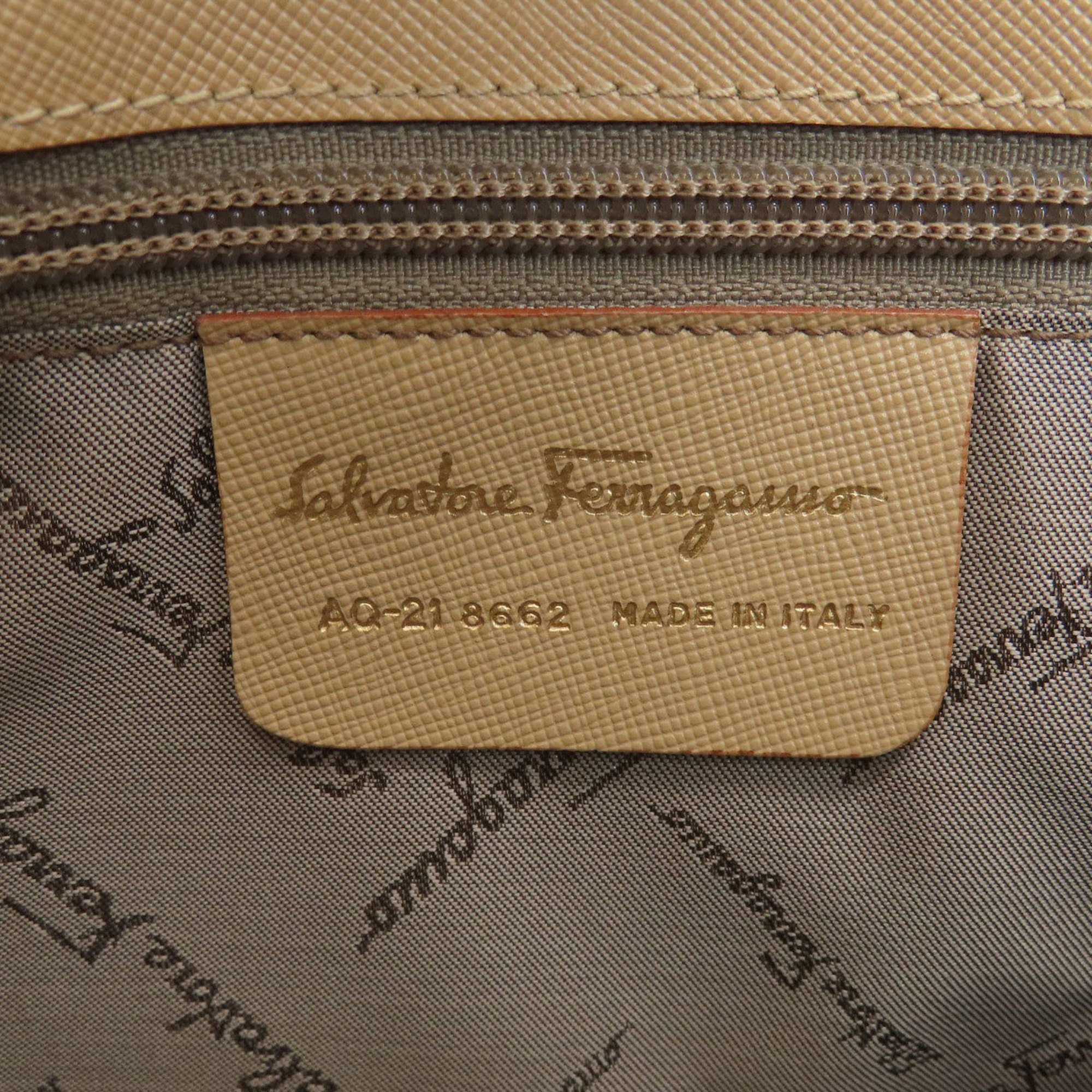 Salvatore Ferragamo Gancini hardware shoulder bag PVC Women's