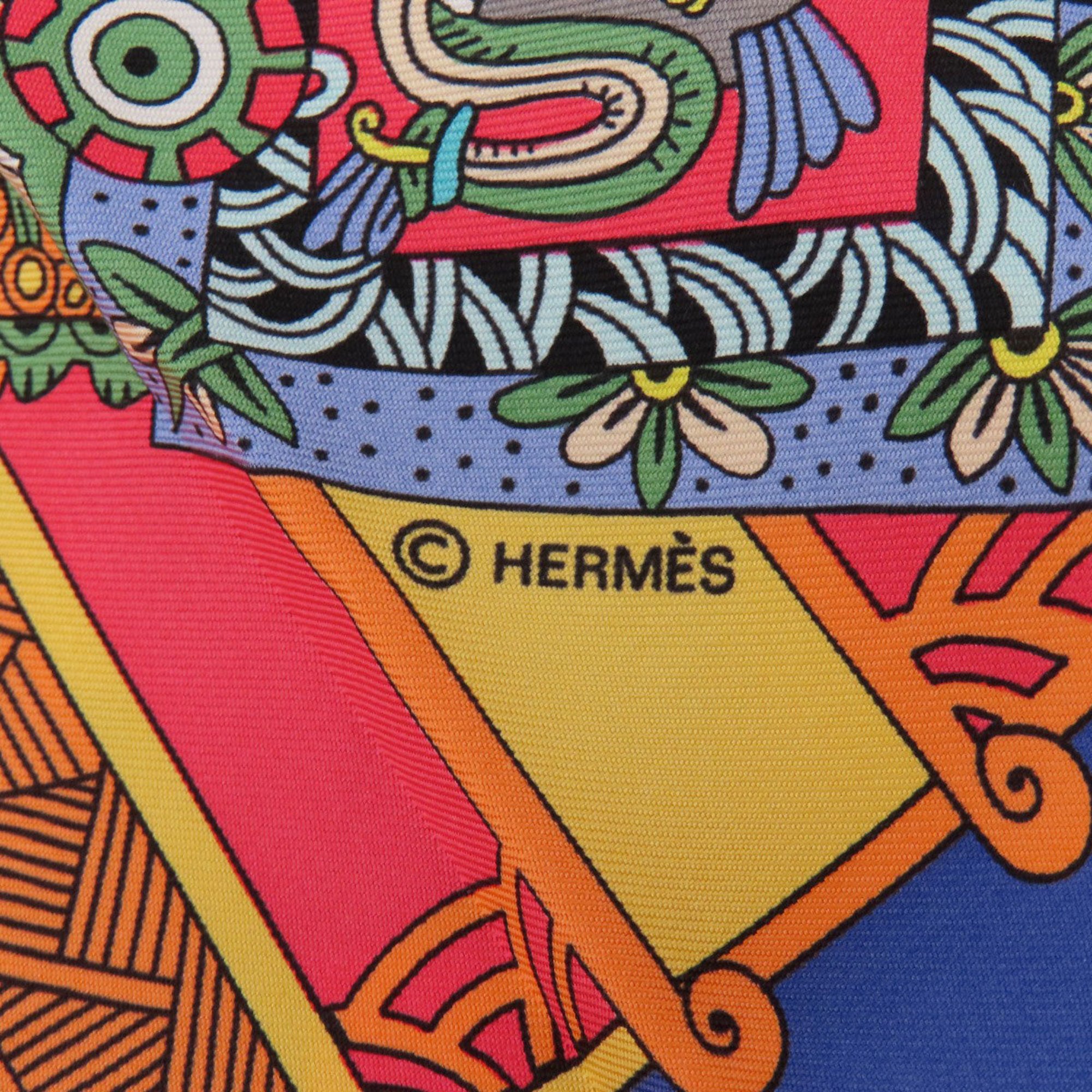 Hermes Carré 90 ASTRES et SOLEILS Scarf Silk Women's HERMES