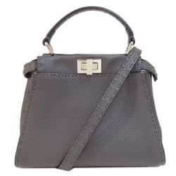 FENDI Peekaboo Iconic Handbag in Calf Leather for Women