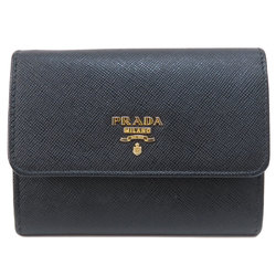 PRADA 1M1442 Saffiano metal card case leather for women