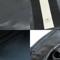 BALLY Striped Shoulder Bag Leather Women's