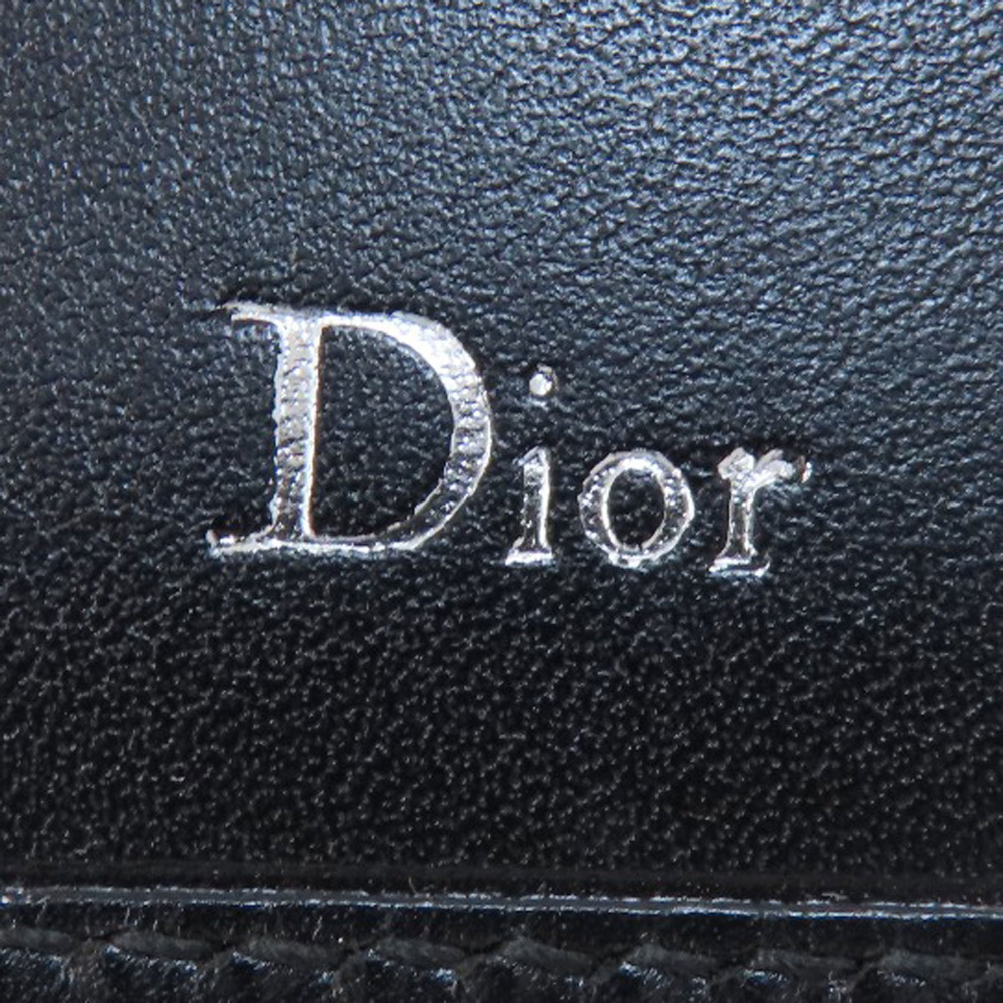 Christian Dior Embossed Leather Card Case for Women CHRISTIAN DIOR