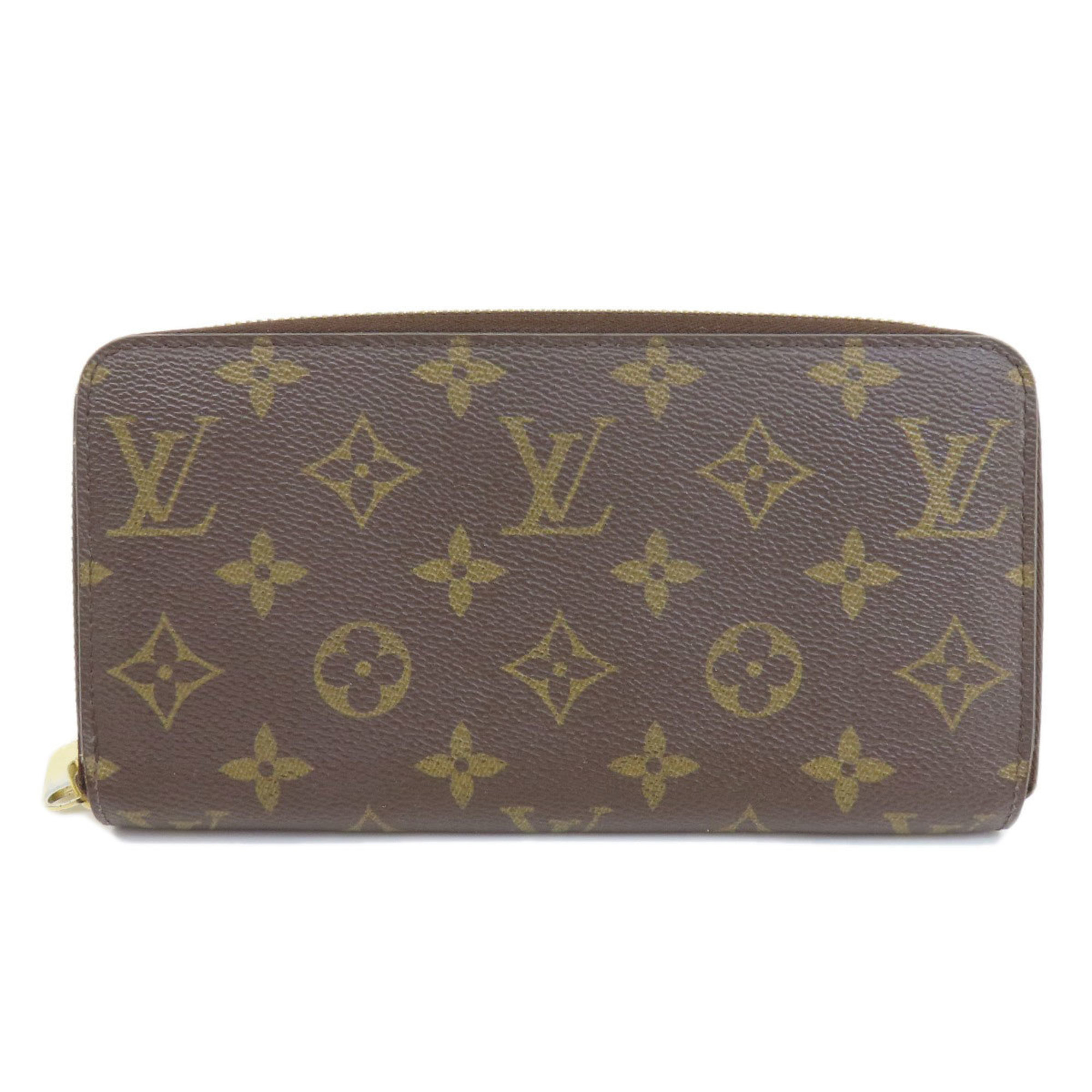 Louis Vuitton M41895 Zippy Wallet Monogram Fuchsia Long Canvas Women's LOUIS VUITTON