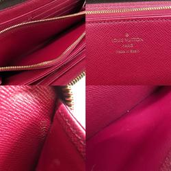 Louis Vuitton M41895 Zippy Wallet Monogram Fuchsia Long Canvas Women's LOUIS VUITTON