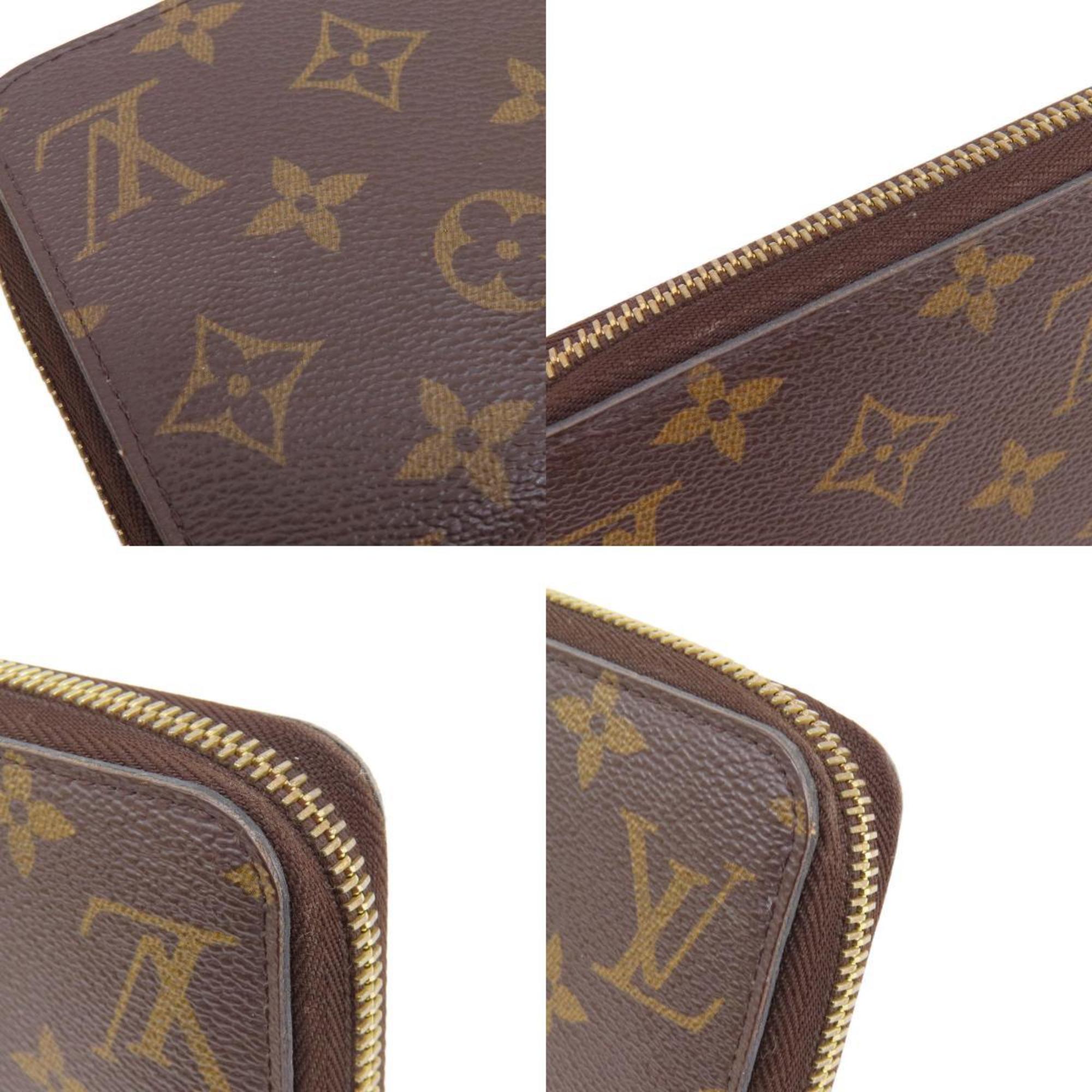 Louis Vuitton M41895 Zippy Wallet Monogram Fuchsia Long Canvas Women's LOUIS VUITTON