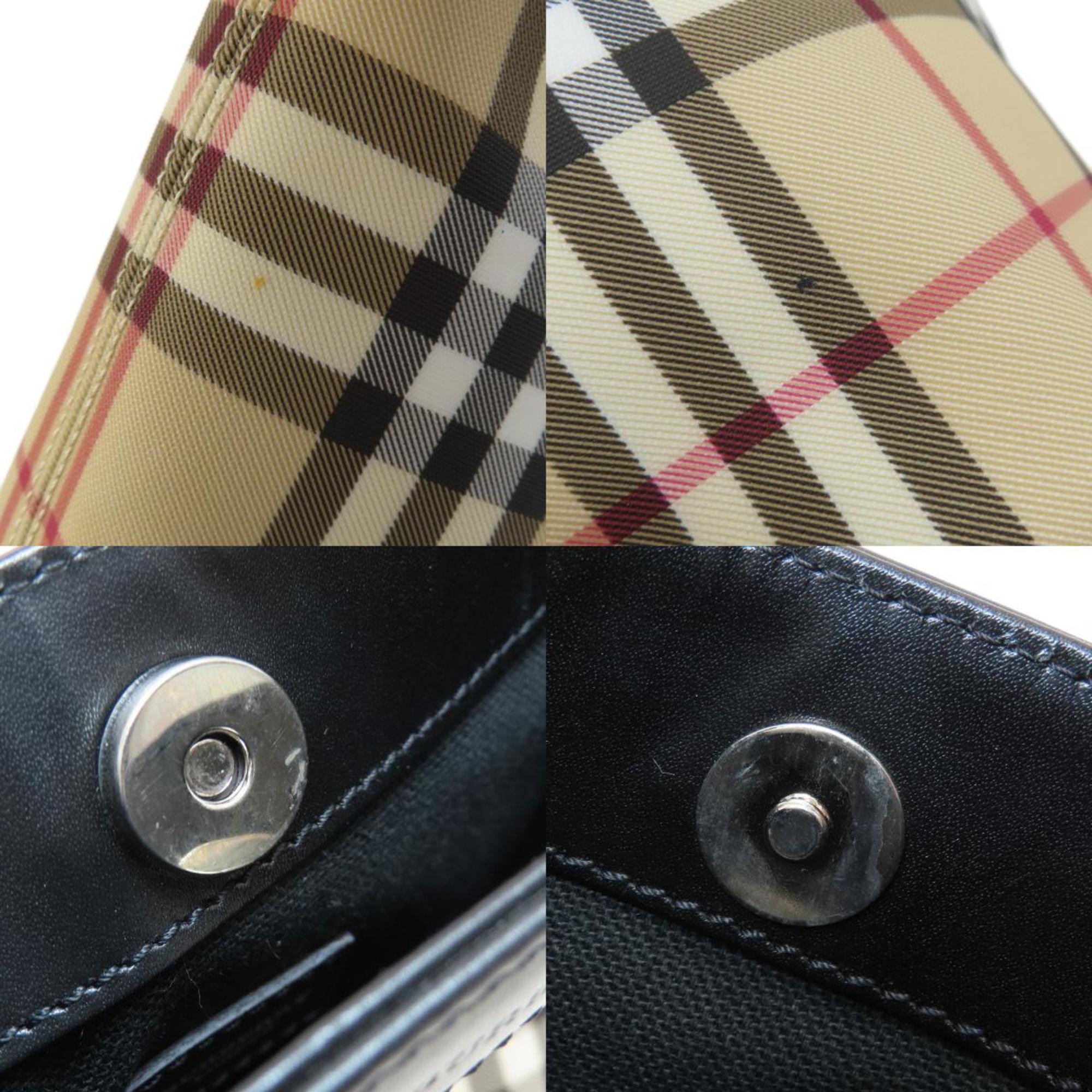 Burberry Nova Check Handbag PVC Women's BURBERRY