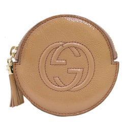 Gucci 337946 Interlocking G coin case patent leather women's GUCCI