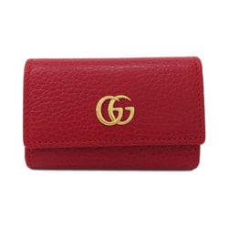 GUCCI 456118 GG Marmont Key Case Leather Women's