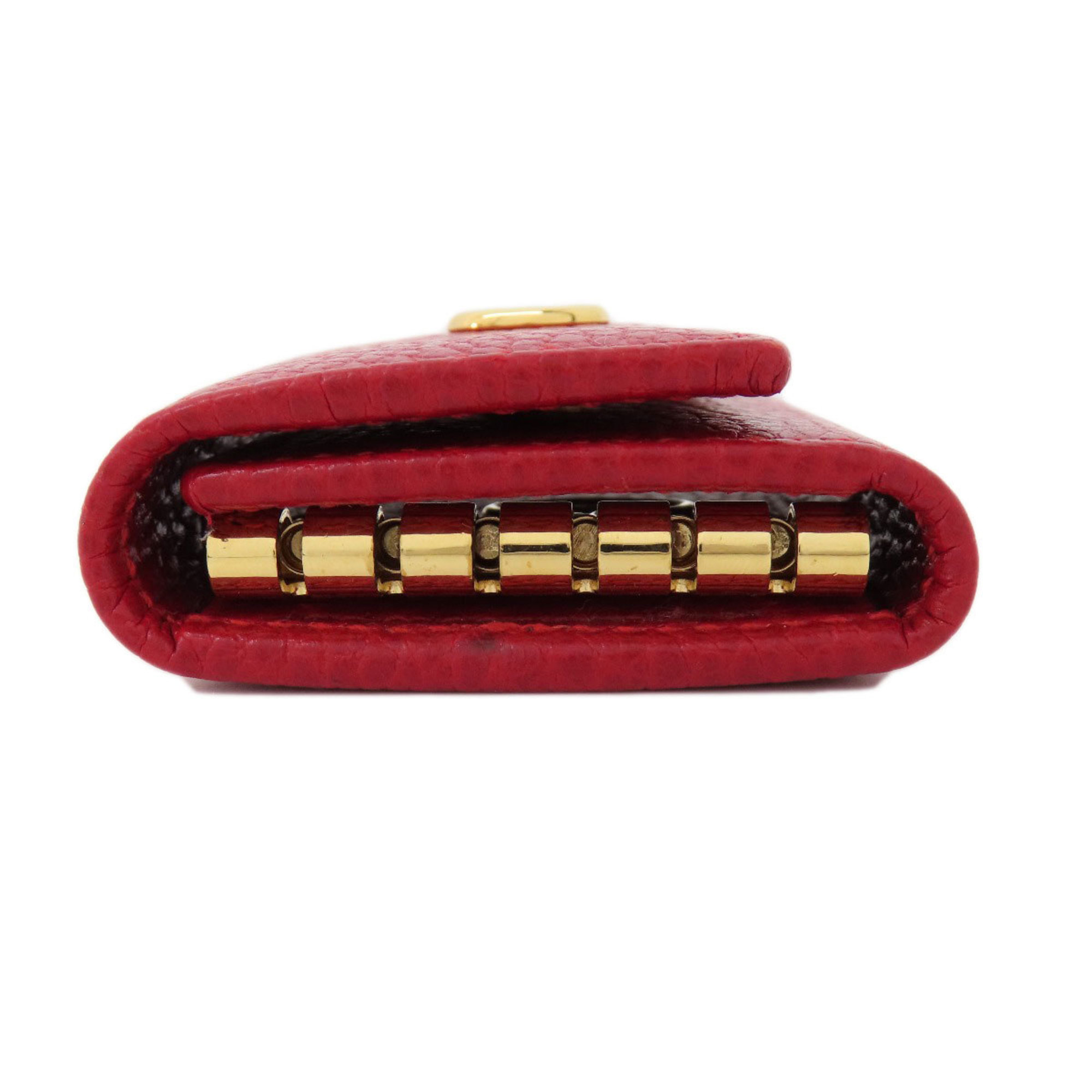 GUCCI 456118 GG Marmont Key Case Leather Women's