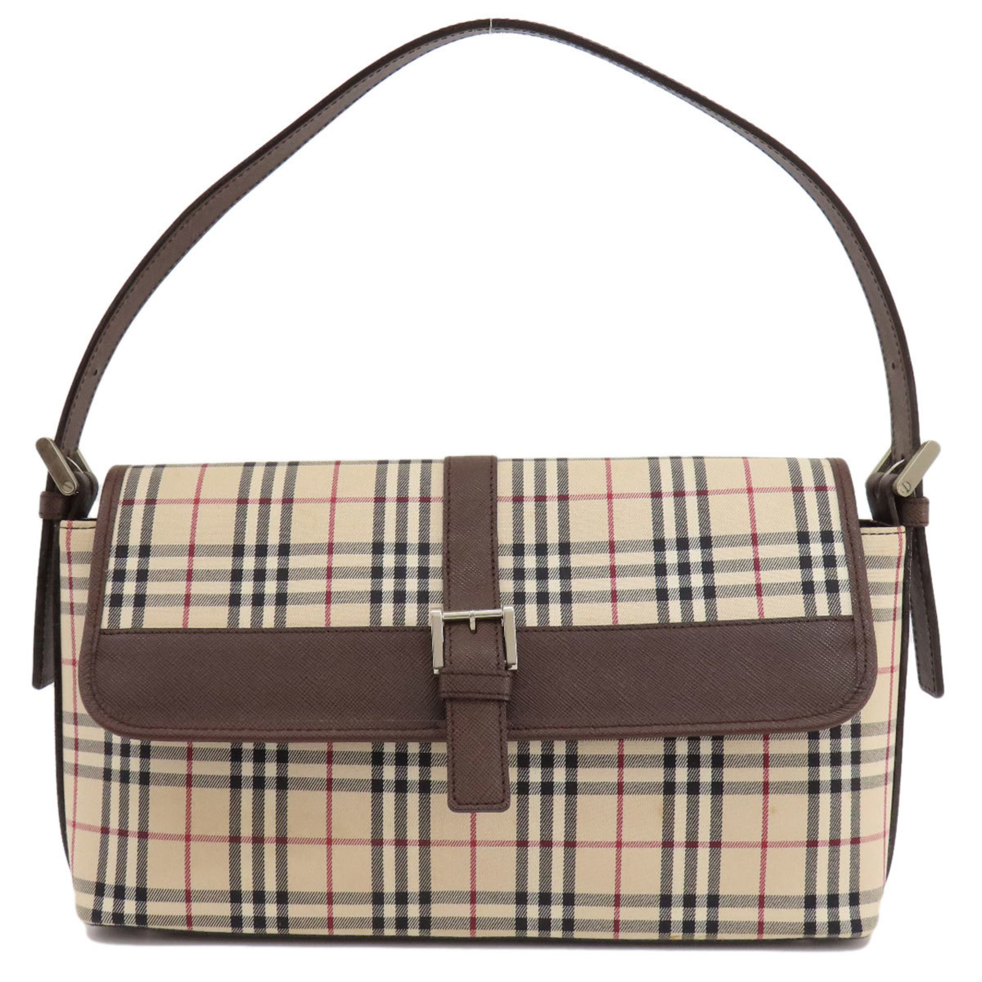 Burberry Nova Check Shoulder Bag Canvas Women's BURBERRY